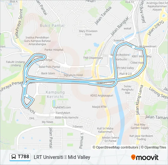 T788  Line Map
