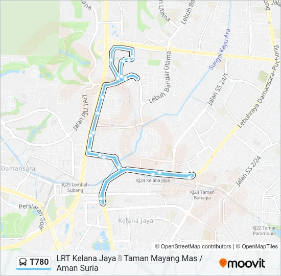T780  Line Map