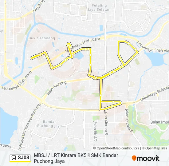 SJ03  Line Map