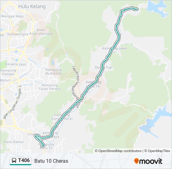 T406 bus Line Map