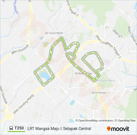 T250  Line Map