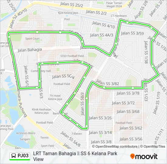 PJ03  Line Map