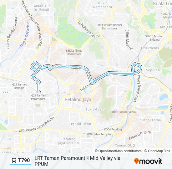 T790  Line Map