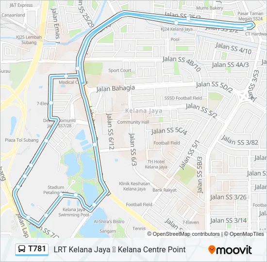 T781  Line Map