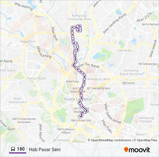 180  Line Map