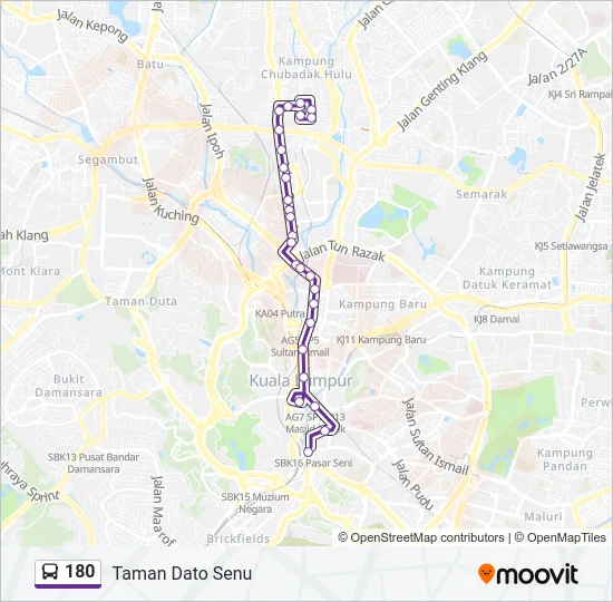 180  Line Map