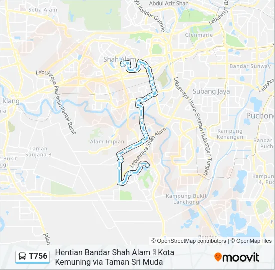 T756  Line Map