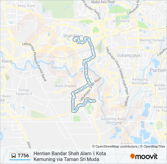 T756  Line Map