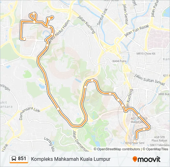 851  Line Map