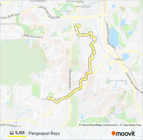 SJ05  Line Map