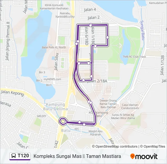 T120  Line Map