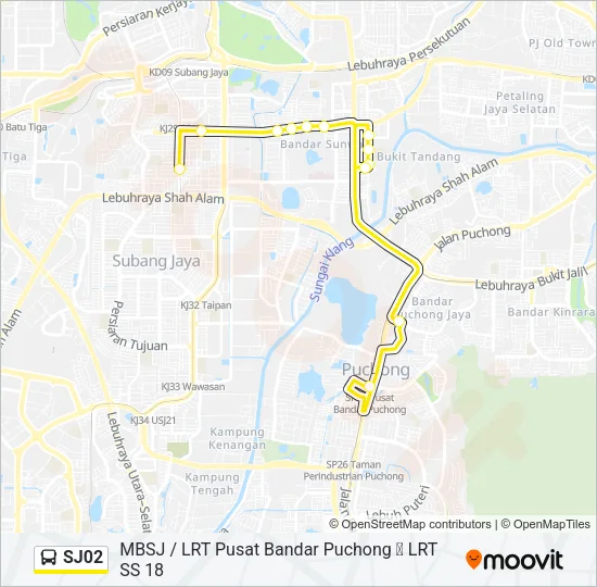 SJ02  Line Map