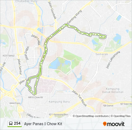 254  Line Map