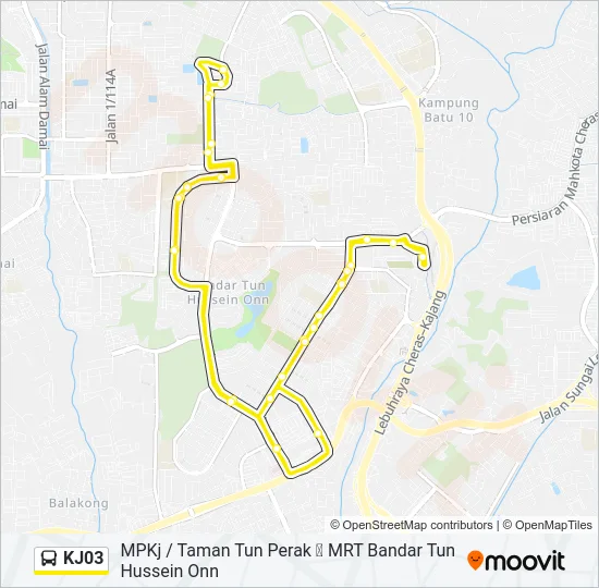 KJ03  Line Map