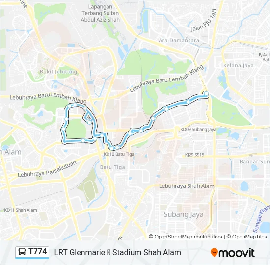 T774  Line Map