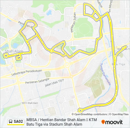 SA02  Line Map