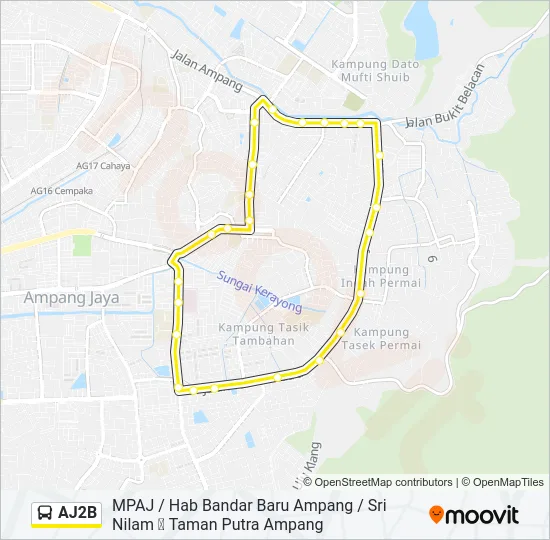 AJ2B  Line Map