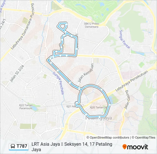 T787  Line Map