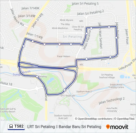 T582  Line Map