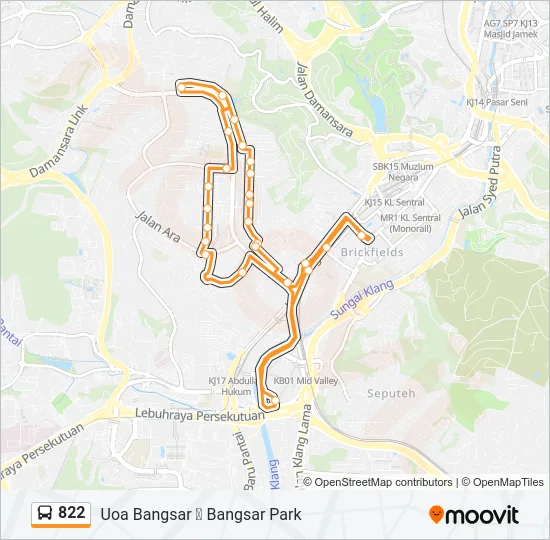 822  Line Map