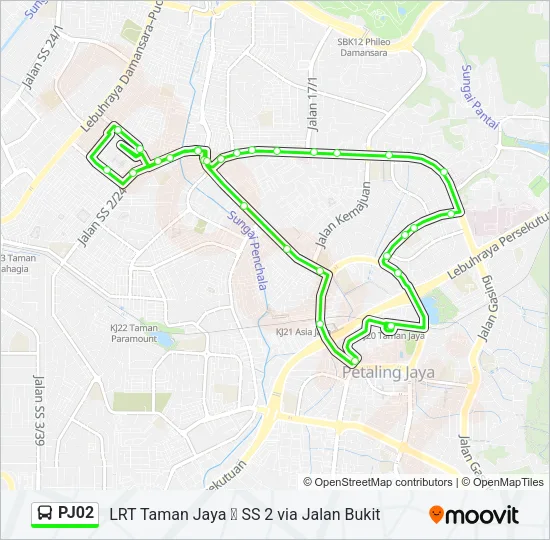 PJ02  Line Map