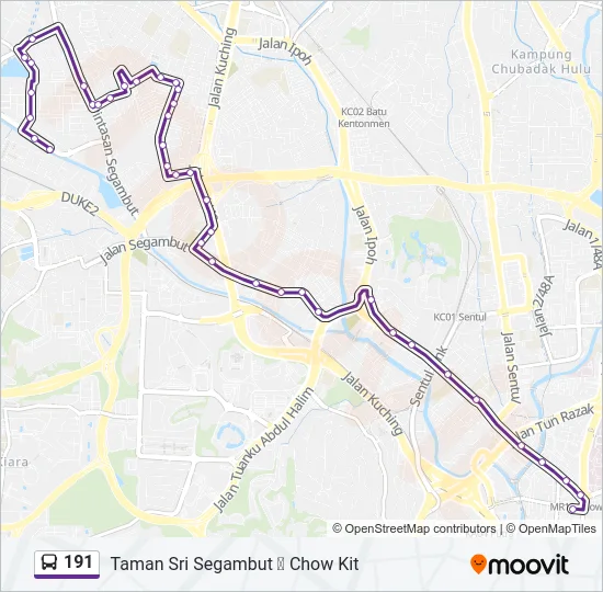 191  Line Map