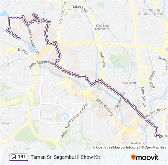 191  Line Map