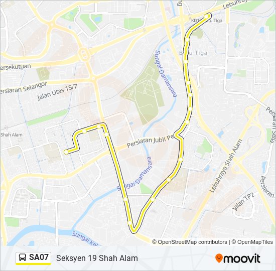 SA07 bus Line Map