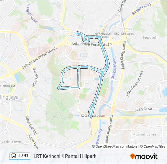 T791  Line Map