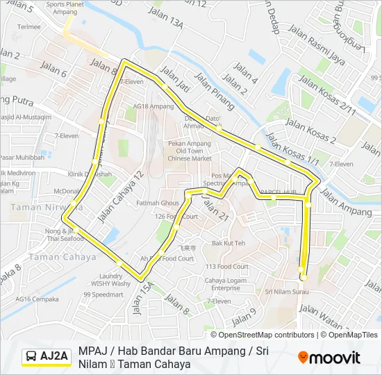 AJ2A  Line Map