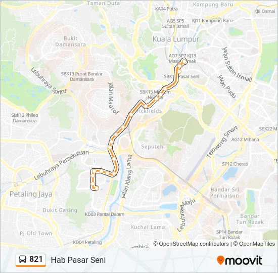 821  Line Map