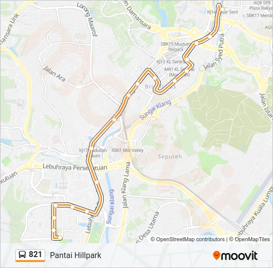 821  Line Map