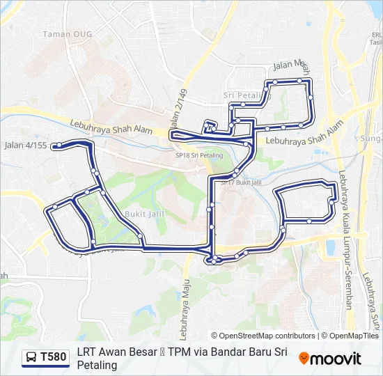 T580  Line Map