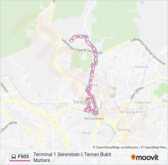 F505 Bus Line Map