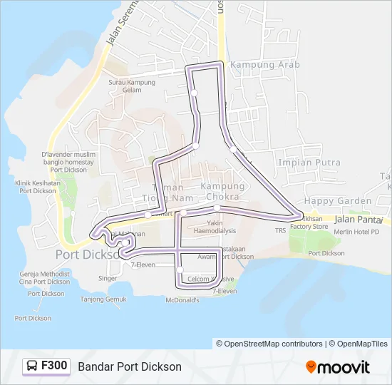 F300 Bus Line Map