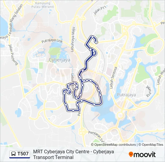 T507 Bus Line Map