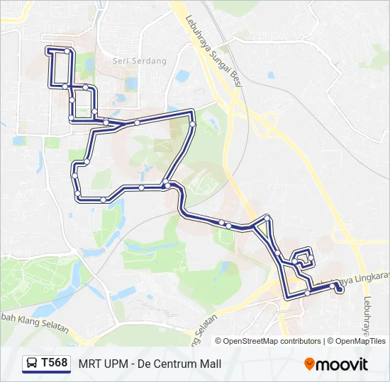 T568 Bus Line Map
