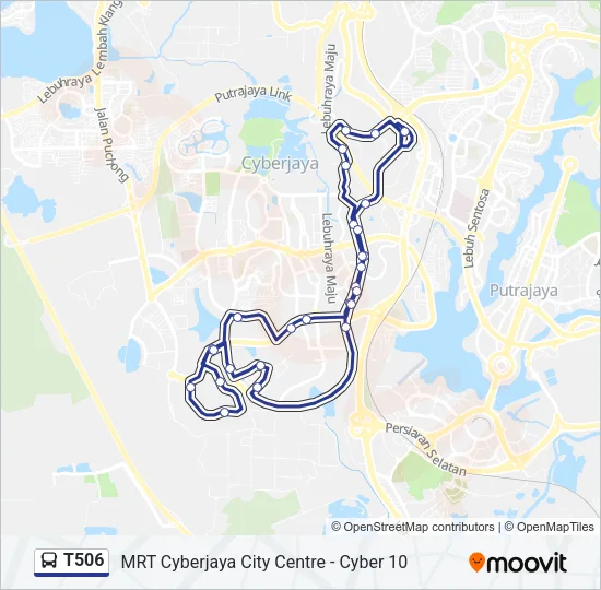 T506 Bus Line Map