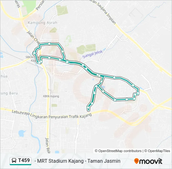 T459 Bus Line Map