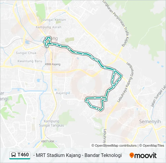 T460 Bus Line Map