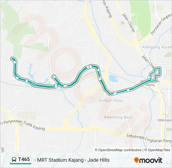 T465 Bus Line Map