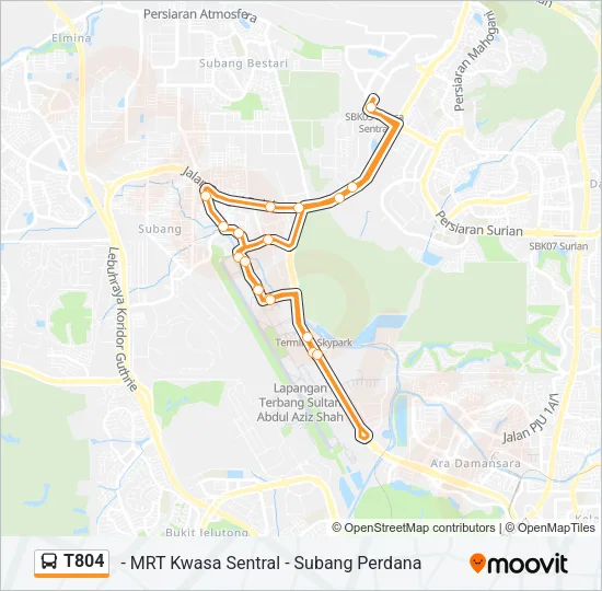 T804 Bus Line Map