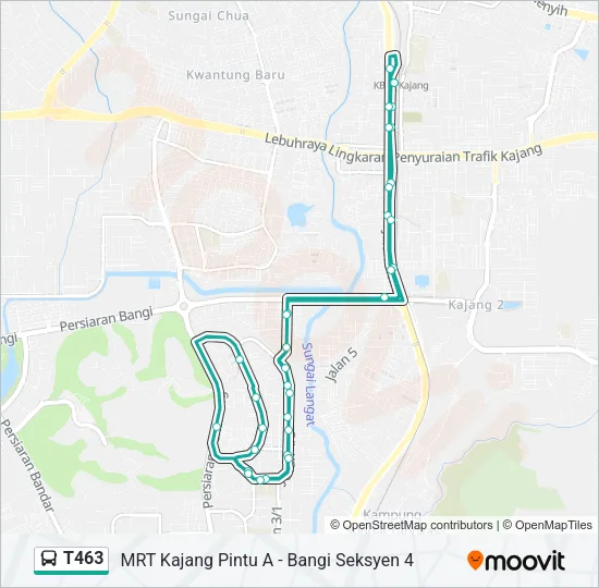 T463 Bus Line Map