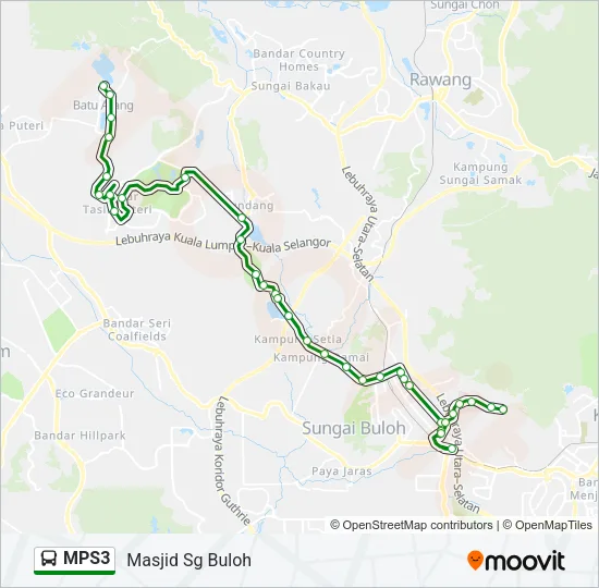 MPS3 Bus Line Map