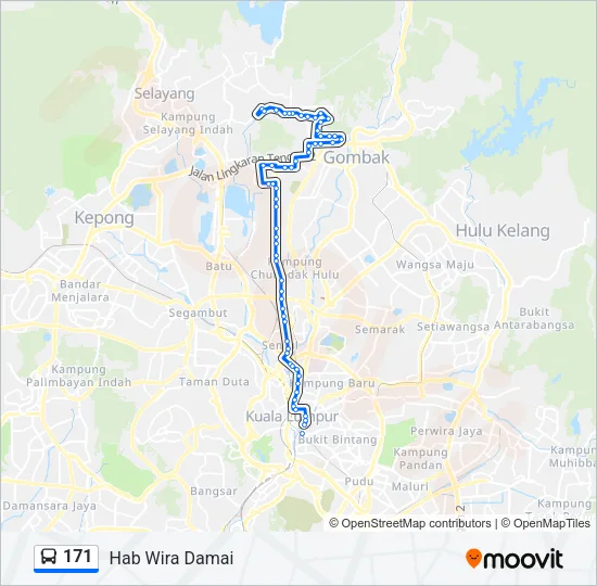 171 Bus Line Map