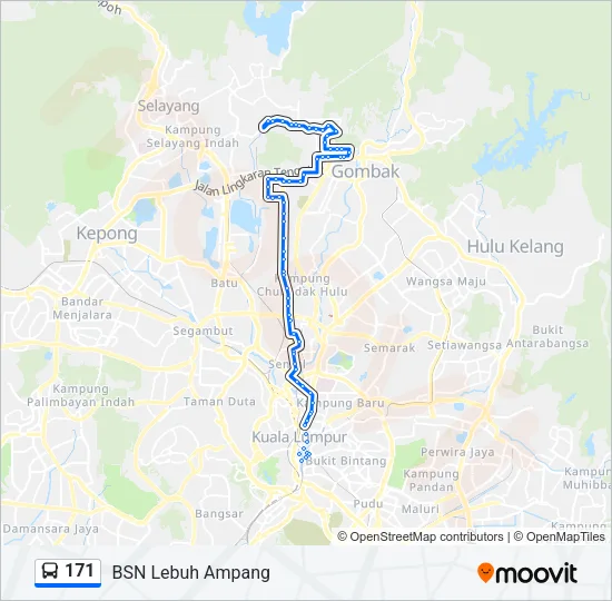 171 Bus Line Map