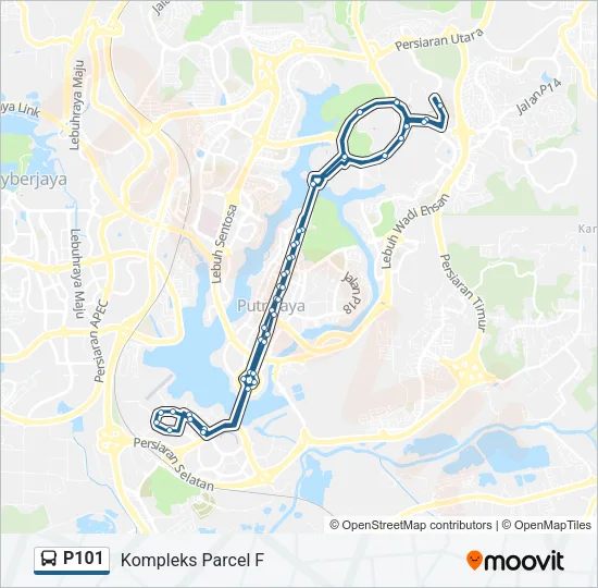 P101 Bus Line Map
