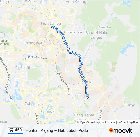 450 Bus Line Map