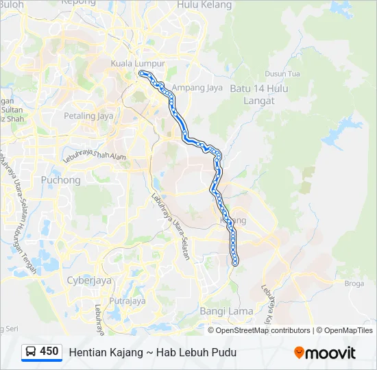 450 Bus Line Map