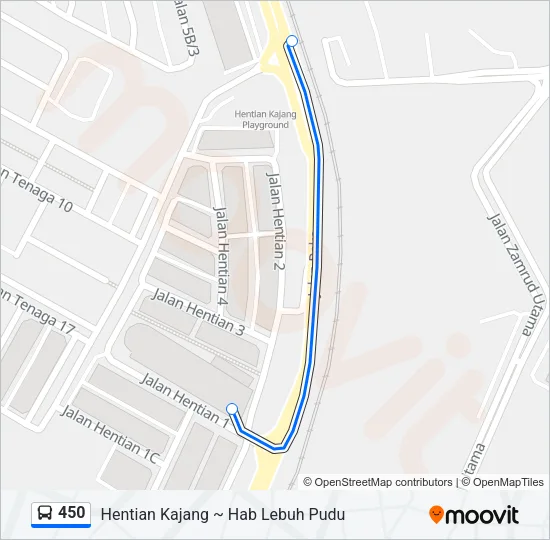 450 Bus Line Map
